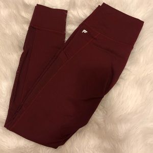 Dark red/burgundy Ankle